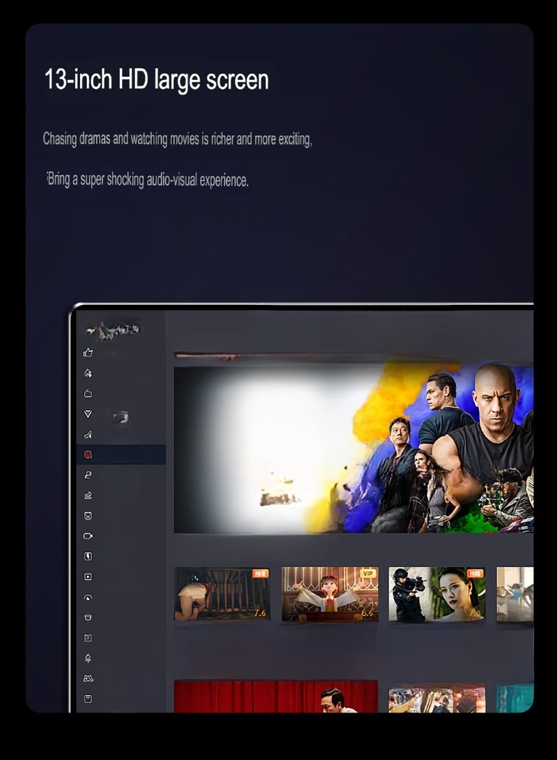 AROAQ HD Tablet Computer, 5G Full Network Dual Camera Smart Touch Pad, High Definition Large Display Touch Screen Android Learning Pad For Study And Entertainment, (1pc, Silver, 128G Standard) - Image 3