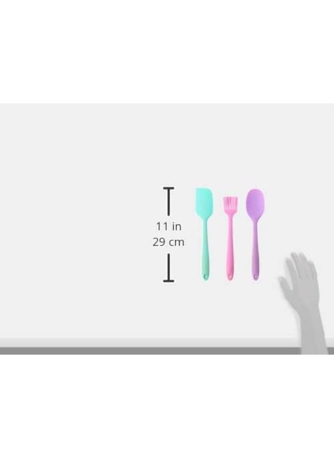 Mawan - Silicone spatulas set, 3 pieces, assorted colors - Image 1