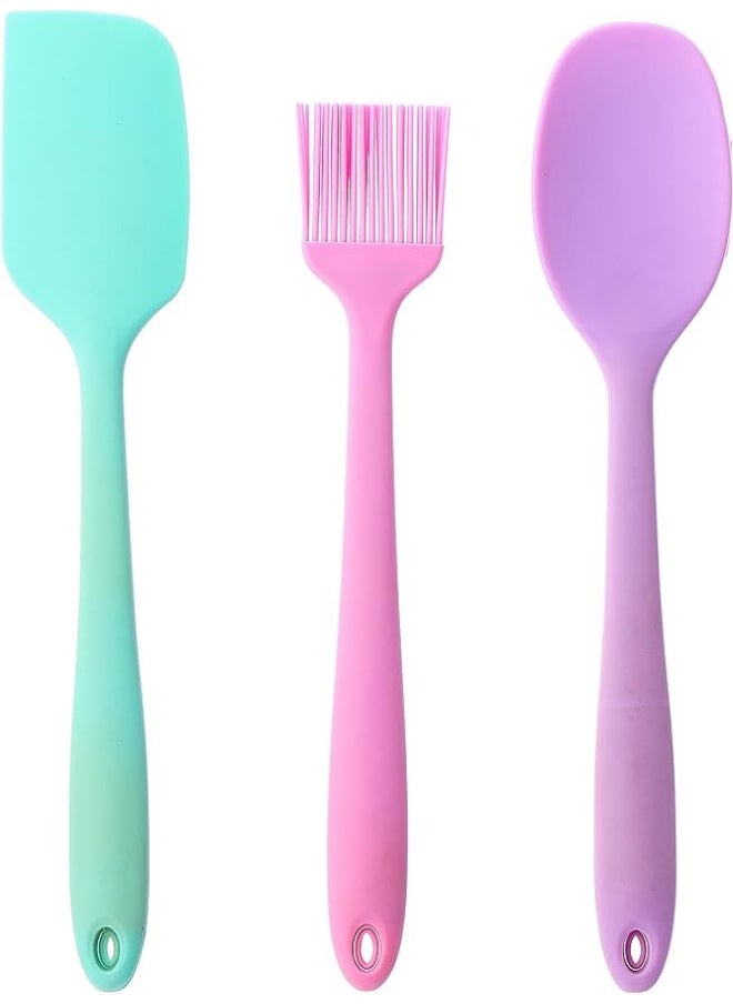 Mawan - Silicone spatulas set, 3 pieces, assorted colors - Image 1