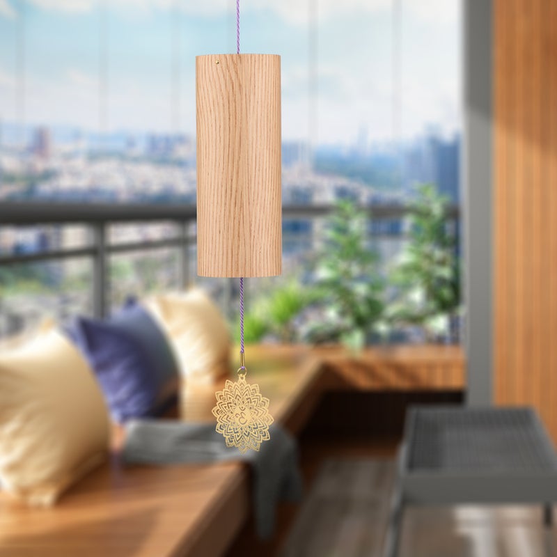 Chakra Chimes Natural Bamboo Wind Chimes Meditation Chord Windchime Windbell for Outdoor Garden Patio Home Decoration Zen Meditation Relaxation - Image 2