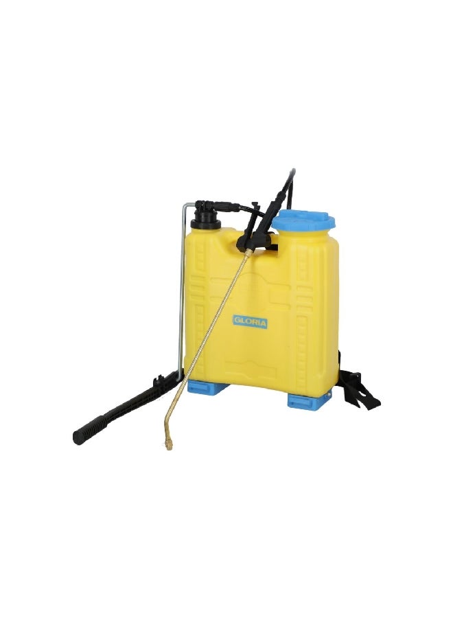 Gloria 1200 Ergonomic Backpack Sprayer with Adjustable Brass Hollow Nozzle Blue and Yellow 12 L 000065.0000 - Image 1