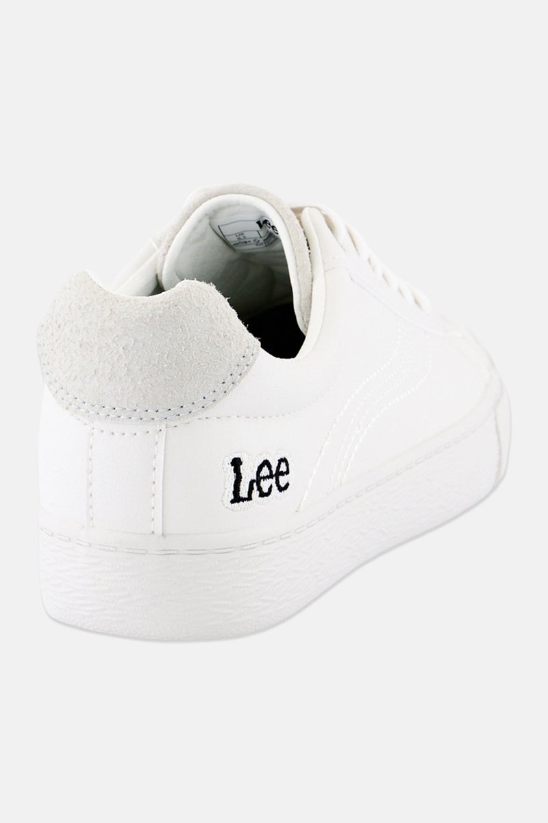 LEE Women Maddy Lace Up Casual Shoes, Off White - Image 3