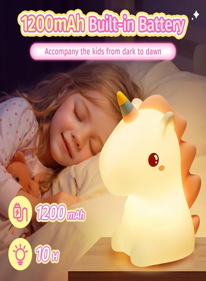 Mubarek Unicorn Night Light for Kids,ãâ‚¬Â16 Colorsãâ‚¬â€˜ Kids Night Light Cute Lamps, Remote&Tap Night Lights for Kids Room, Dimmable Baby Night Light for Girls, 100% Safe Cute Baby Night Light,Unicorn Gifts - Image 5