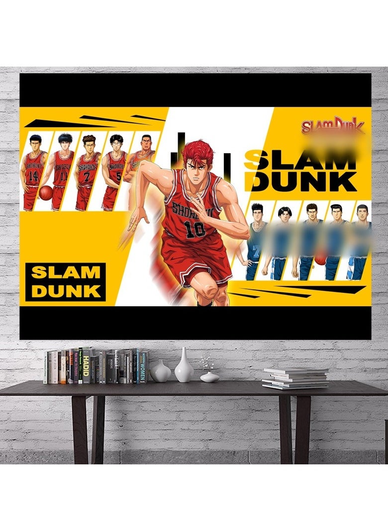 KUYING New Slam Dunk Background Cloth Wall Cloth Decorative Tapestry 