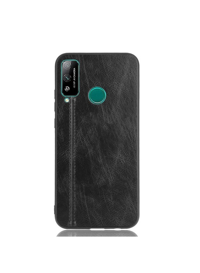 HuHa Case Cover For Huawei Honor Play 4T Shockproof Sewing Cow Pattern Skin PC + PU + TPU Case(Black) - Image 2