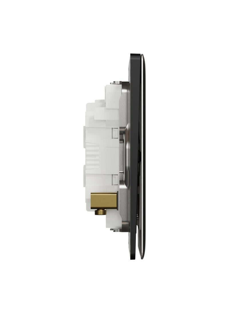 Schneider Electric Switch, Unica X, 2 way, 16AX, 250V, 3 gangs, jet black - NUX33_2_JB - Image 4