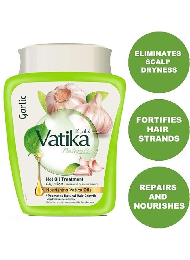 فاتيكا ناتشورالز  كريم حمام  زيت ساخن معالج غني بالثوم  بزيوت فاتيكا المغذية  500 جرام - Image 3