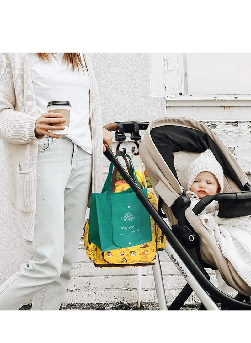 SOLARAE Buggy Clips Stroller Pram Hook Clip Your Handbag Shopping or Baby Change Bag on Pushchair Universal Fit, 4 Pack Organiser Holders - Image 2