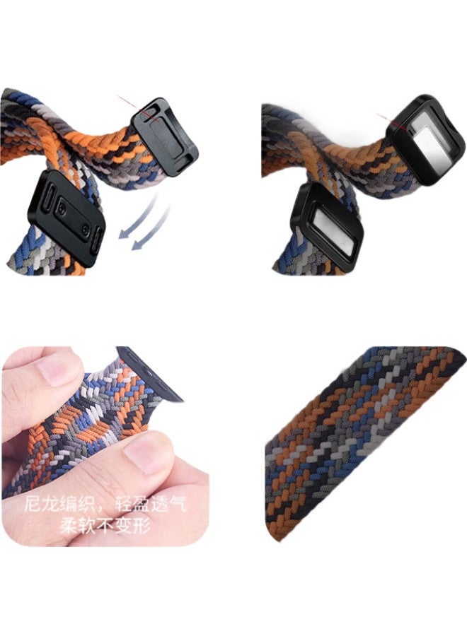 Mssm Apple Watch Band Nylon Braided Loop Strap With Magnetic Buckle For Apple Iwatch S10/9/8/se/ultra38/40/41/42mm - Image 3