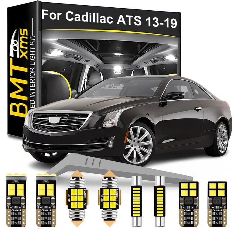 BMT xms LED Interior Light Kit Replacement for ATS 2013 2014 2015 2016 2017 2018 2019 Super Bright 6000K White - Image 2