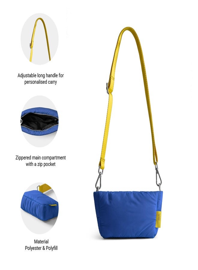 DailyObjects Blue Puft Crossbody Bag - Image 4