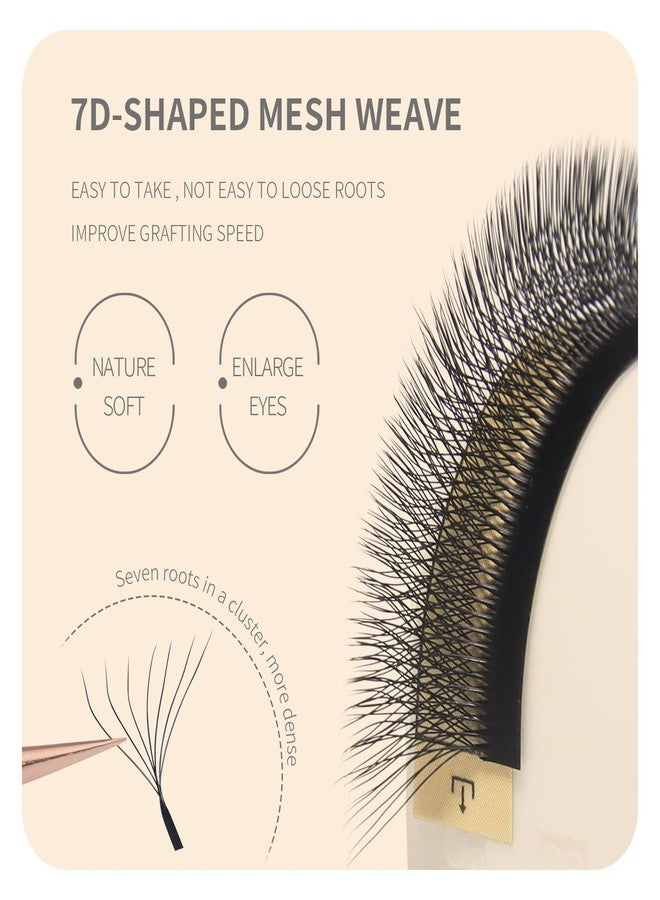 ANNAFRIS 7D Premade Fan W Shape Eyelash Extensions 0.07 C Curl 9-13mm Mix Volume Self Fanning False Lashes Makeup Supplies Professional Use Lash Extension(0.07 C, 9-13mm Mix) - Image 4