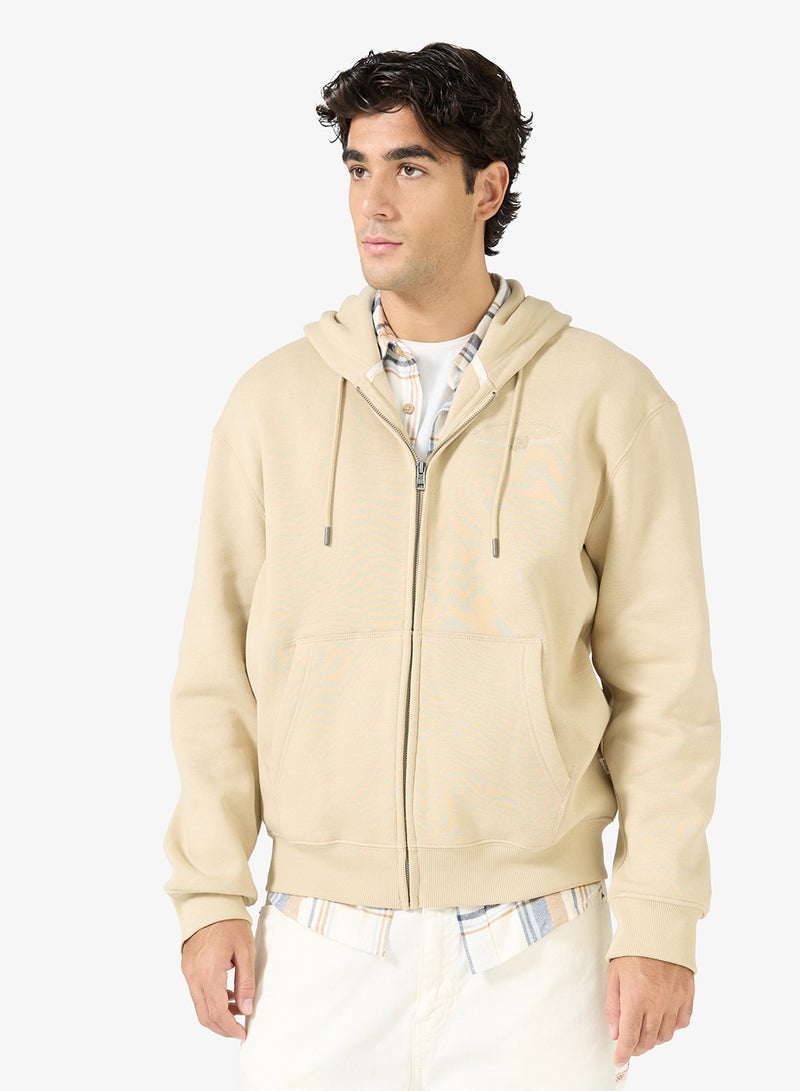 GUESS Casual Front And Back Full Zip Hoodie - Image 1
