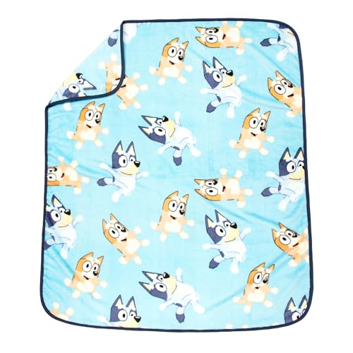 Jay Franco Bluey Plush Mini Pillow Buddy & 40 x 50 Inch Travel Throw Set - Kids Super Soft 2 Piece Blanket Set - Image 4