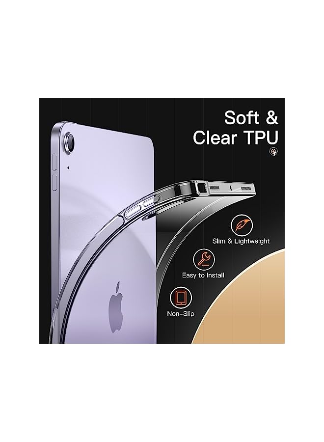 Jetech Case For Ipad Air 5/4 (10.9-Inch, 2022/2020 Model, 5Th/4Th Generation), Soft Tpu Transparent Slim Shockproof Tablet Cover, Support Pencil 2Nd Charging (Clear) - Image 3