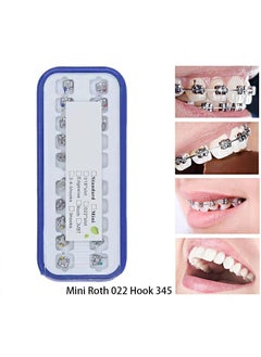 HaLunhi 20 pieces, including tooth model mini bracket 022 slot glueable, with hook 345  - Image 1