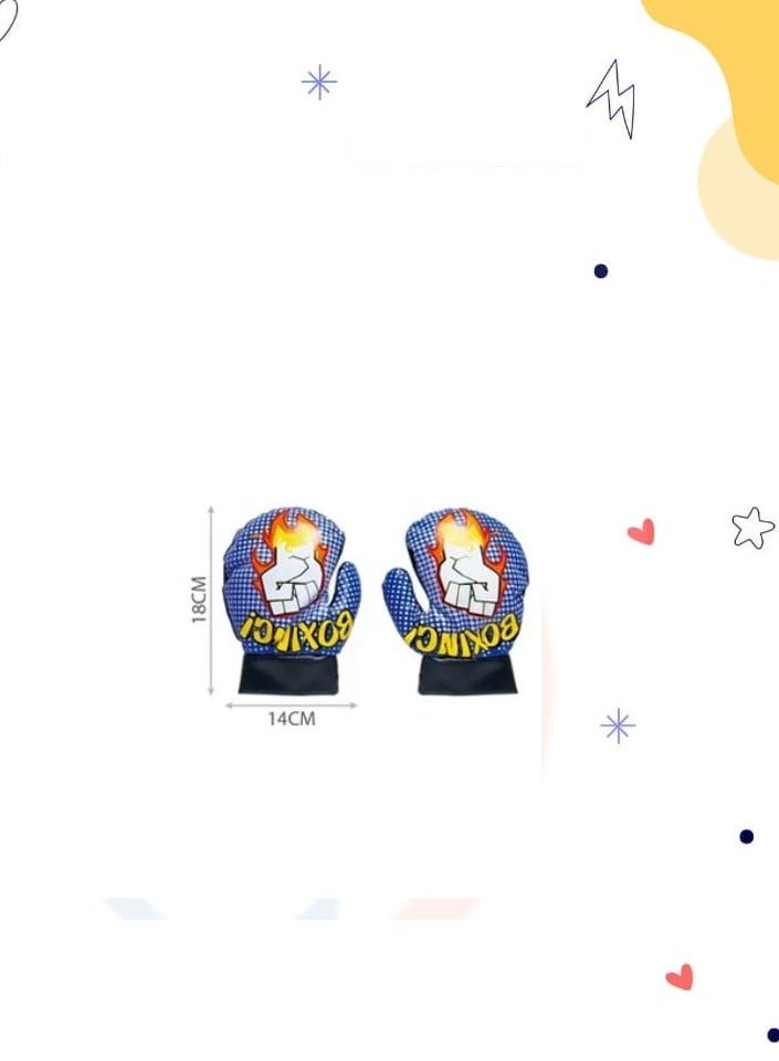 Boxing Punching Bag Kit With 2 Gloves Padded For Safety - Image 2