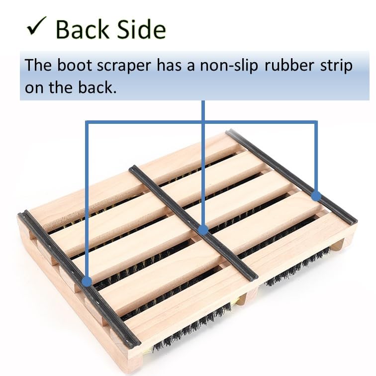 WOWGEEK Boot Scraper - Outdoor Shoe Scrubber Cleaner Brush Clean Polish Cleaner Brushing Machine - Image 3