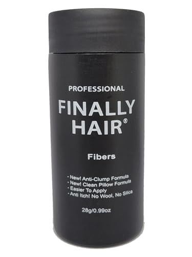 Finally Hair Hair Building Fibers Grey Hair Loss Concealer Fiber 28 Gram .99oz Refillable Bottle by Finally Hair (medium gray) - Image 1