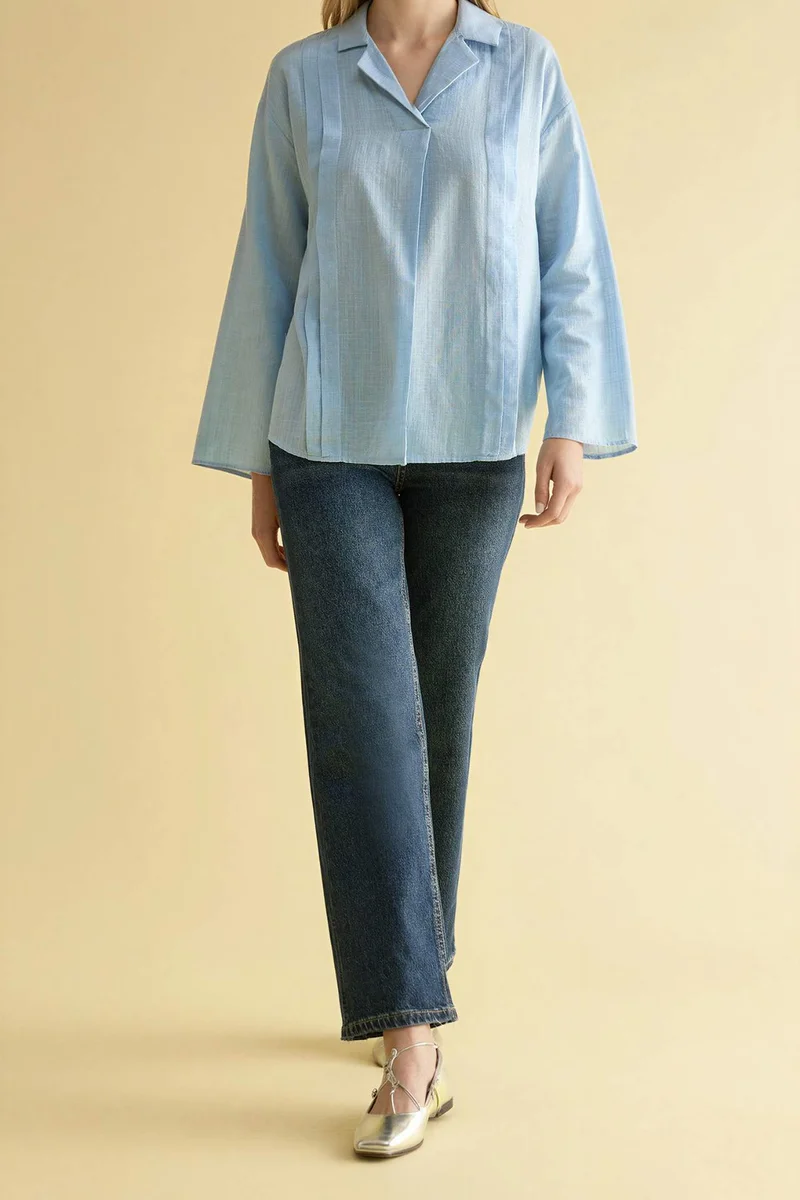 ديفاكتو Straight Fit High Waist Jeans