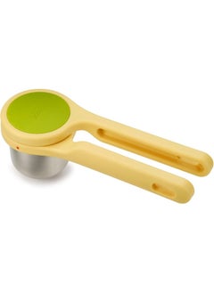 Joseph Joseph Joseph Joseph 20101 Helix Citrus Juicer Ergonomic Twist-Action Hand Press, Yellow, Stainless Steel  - Image 1