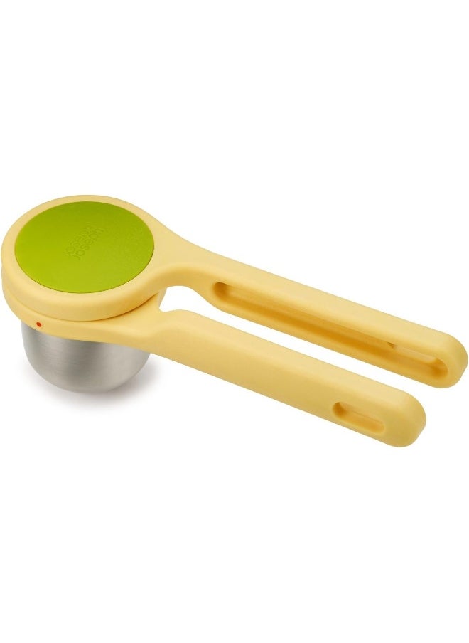 Joseph Joseph Joseph Joseph 20101 Helix Citrus Juicer Ergonomic Twist-Action Hand Press, Yellow, Stainless Steel  - Image 1