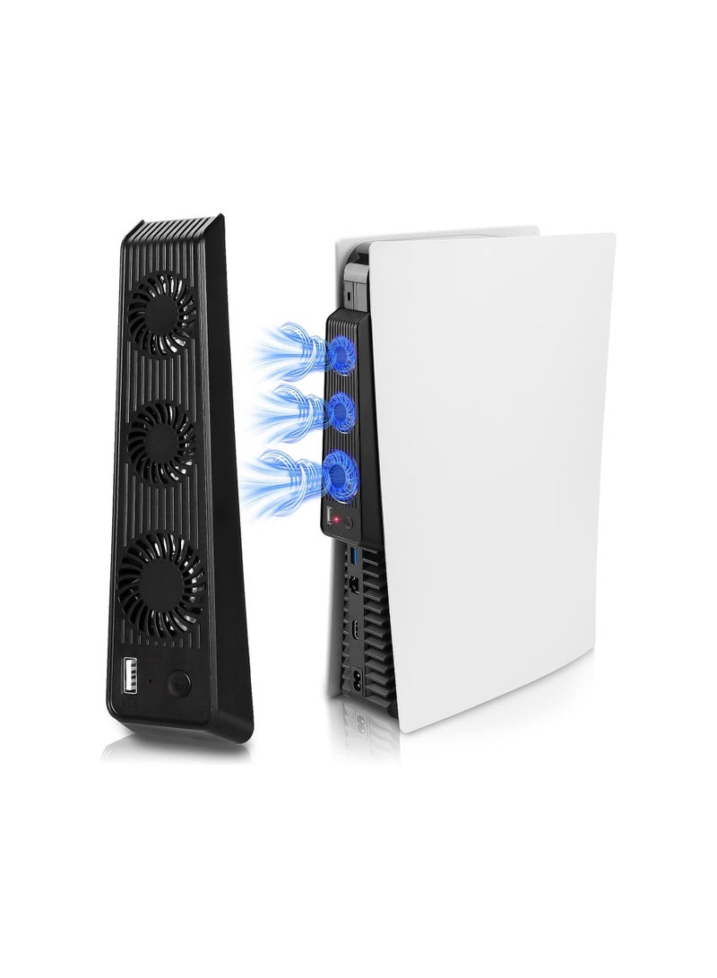 Cooling fan for PS5 with 3 silent USB ports - an upgraded self-starting accessory for PlayStation 5 consoles - Image 1