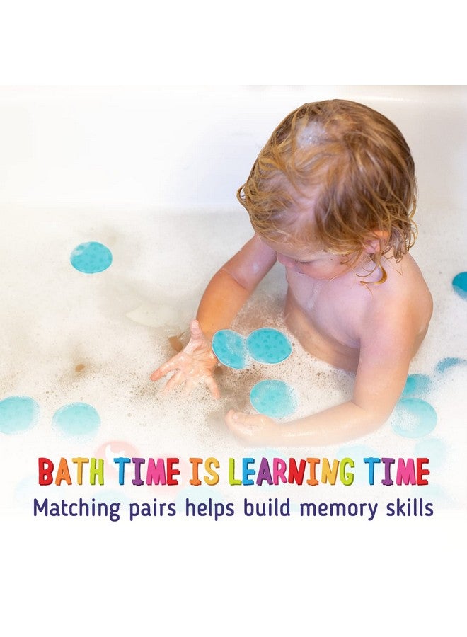 merka Bath Toys For Toddlers Age 2 4 Toddler Bath Toys Age 2 4 Foam Bath Toys Set Of 30 Floating Flashcards Memory Game Learning Activity For Infants & Toddlers - Image 3