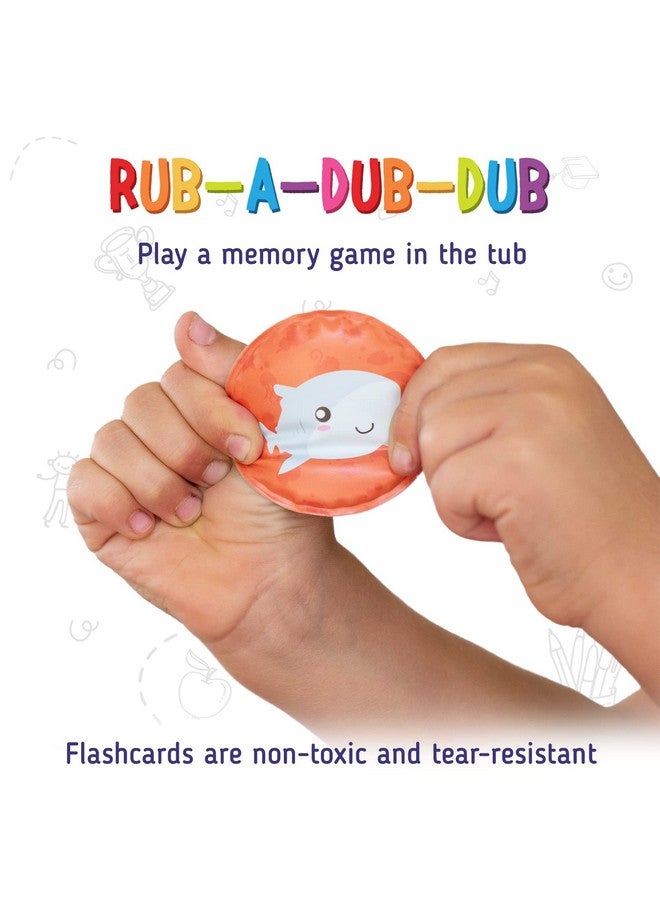 merka Bath Toys For Toddlers Age 2 4 Toddler Bath Toys Age 2 4 Foam Bath Toys Set Of 30 Floating Flashcards Memory Game Learning Activity For Infants & Toddlers - Image 4