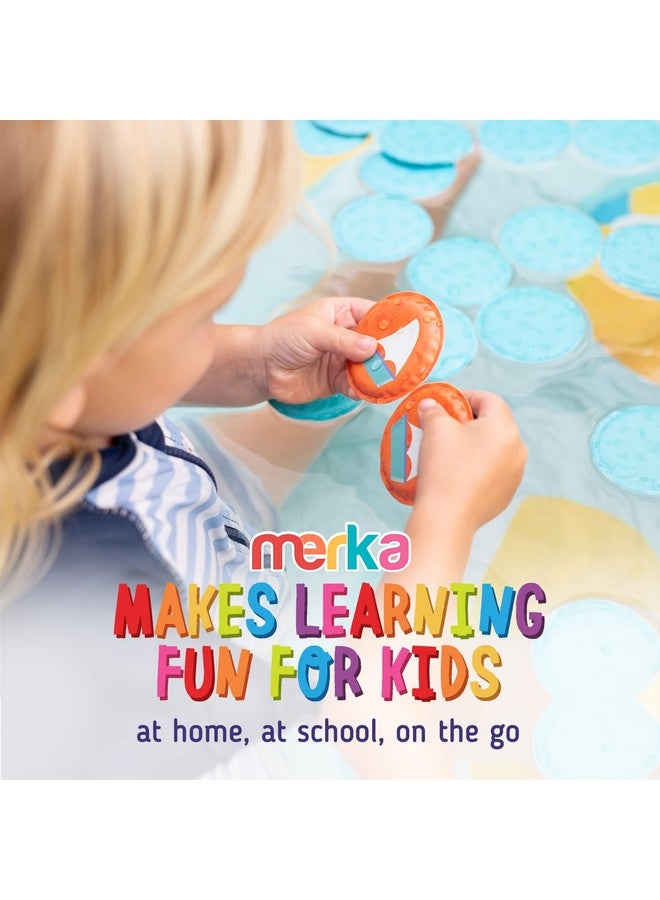 merka Bath Toys For Toddlers Age 2 4 Toddler Bath Toys Age 2 4 Foam Bath Toys Set Of 30 Floating Flashcards Memory Game Learning Activity For Infants & Toddlers - Image 5