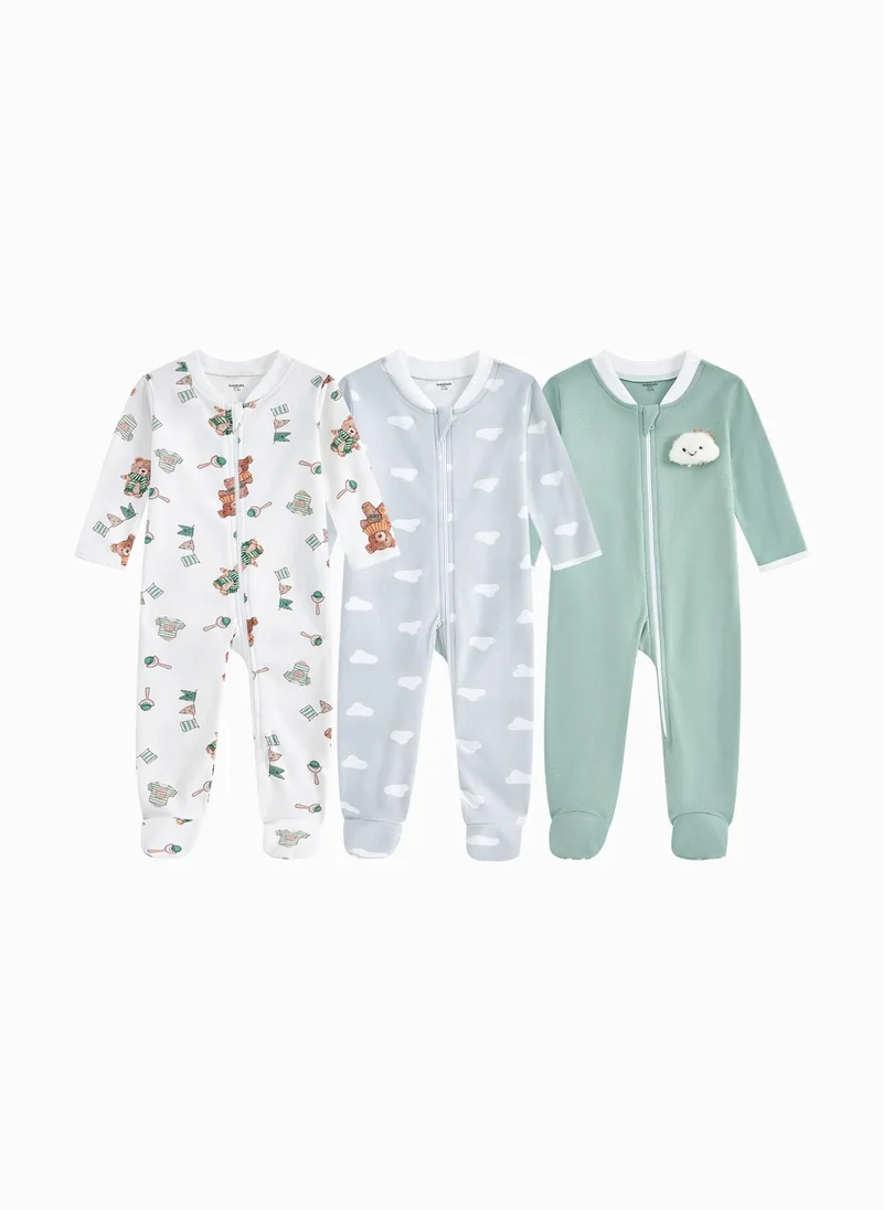 بالابالا Baby Unisex Baby Straight Open Jumpsuit