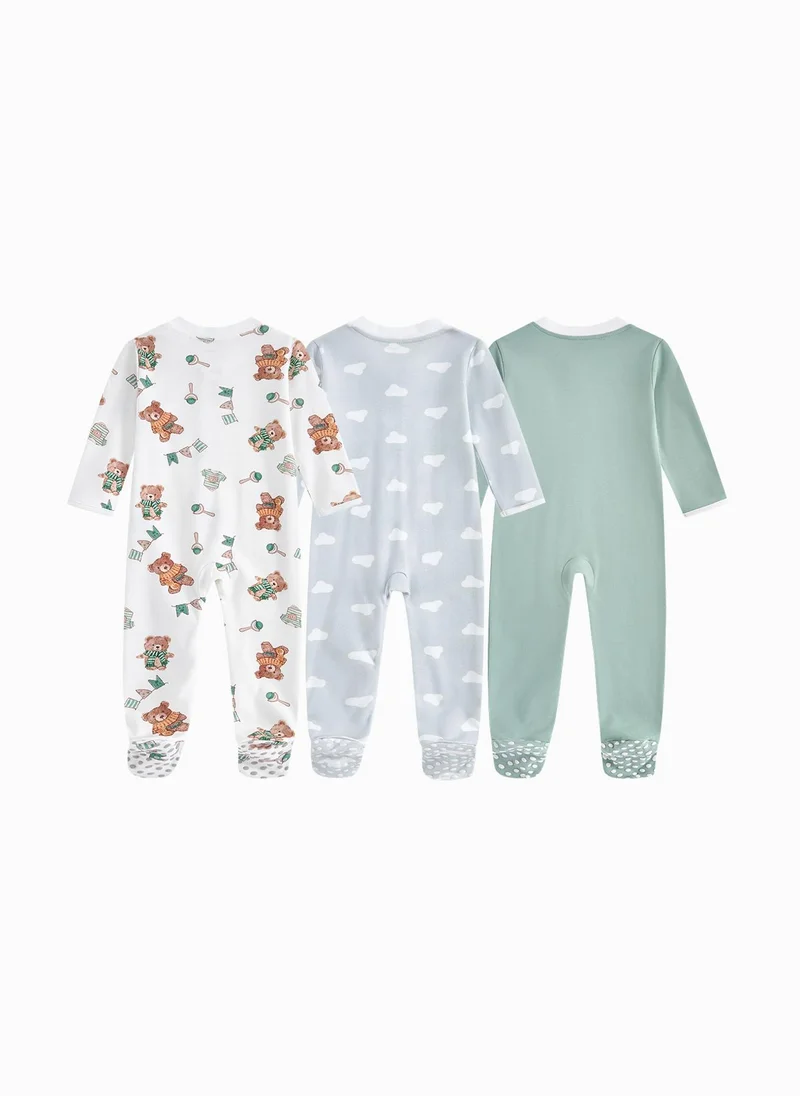 بالابالا Baby Unisex Baby Straight Open Jumpsuit