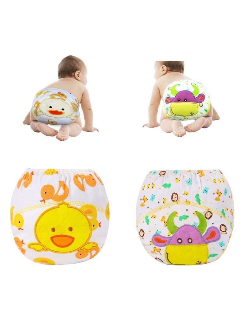 6 Pack Baby Potty Training Pants Diaper Underwear Reusable Night Time Toddler Underwear for Boys Girls 1 to 2 Years Old - Image 3