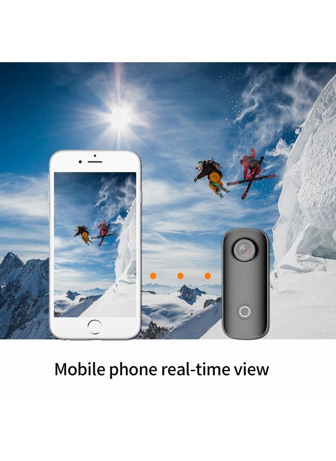 SJCAM - C100+ Mini WiFi Action Camera 4K30fps Pocket Sized Wearable Body Camera, Magnetic, APP Control, Underwater Small Vlog Helmet Mount Kits SD Card, Weighs 1oz, 2.4 * 1 * 0.6 inch - Image 1