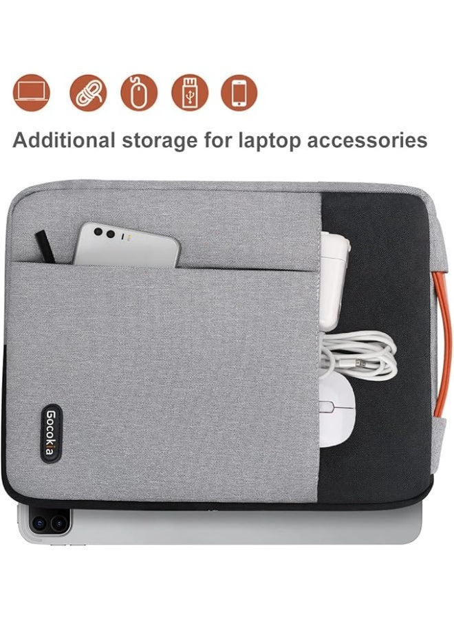 Gocokia Laptop Shoulder Briefcase Sleeve for 13.3-14.1 inch Notebook Bag - Image 3