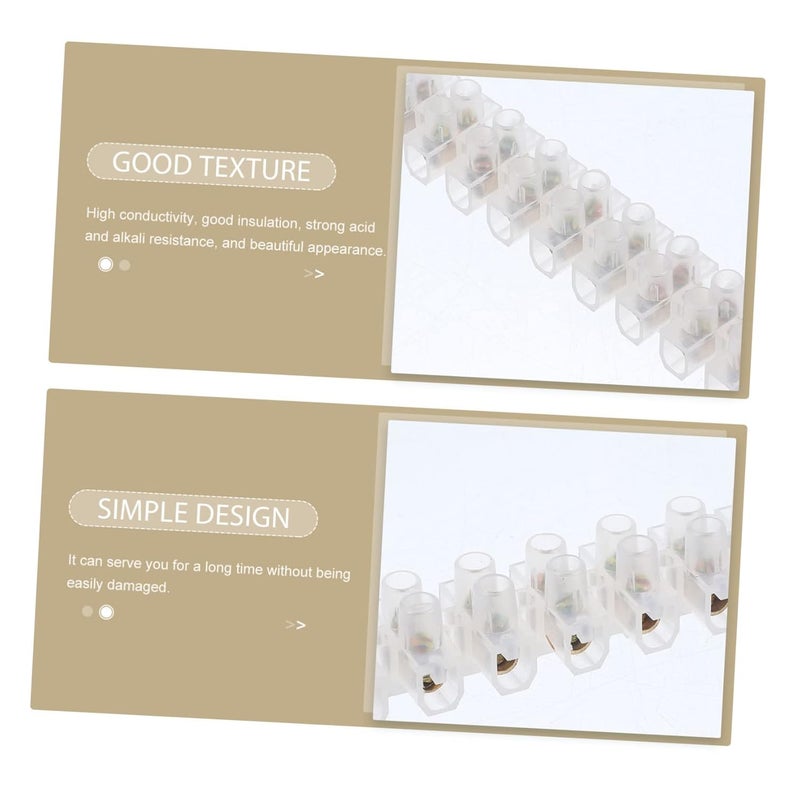 10pcs Screw Terminal Block Kit U-Shaped Terminal Blocks Wire Connectors Easy to Use - Image 4