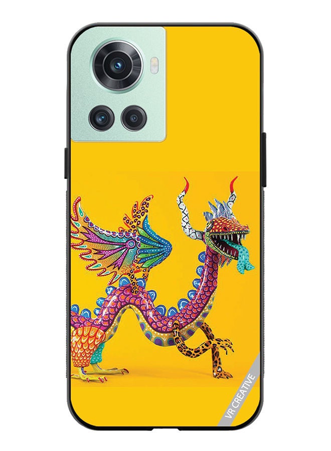 VR CREATIVE Protective Case Cover For OnePlus 10R Dragon Design Multicolour - Image 1