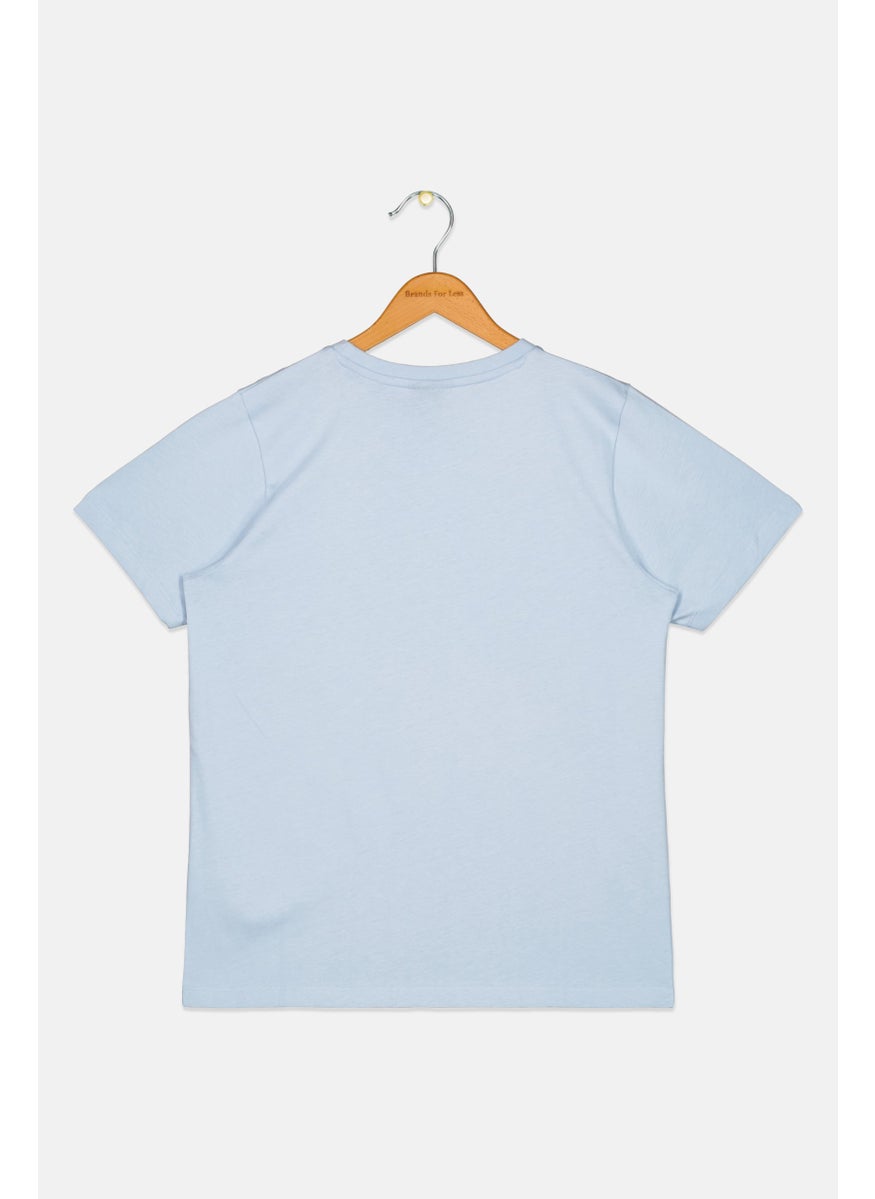Ellesse - Kids Boy Sportswear Fit Short Sleeve Training T-Shirt, Light Blue - Image 1
