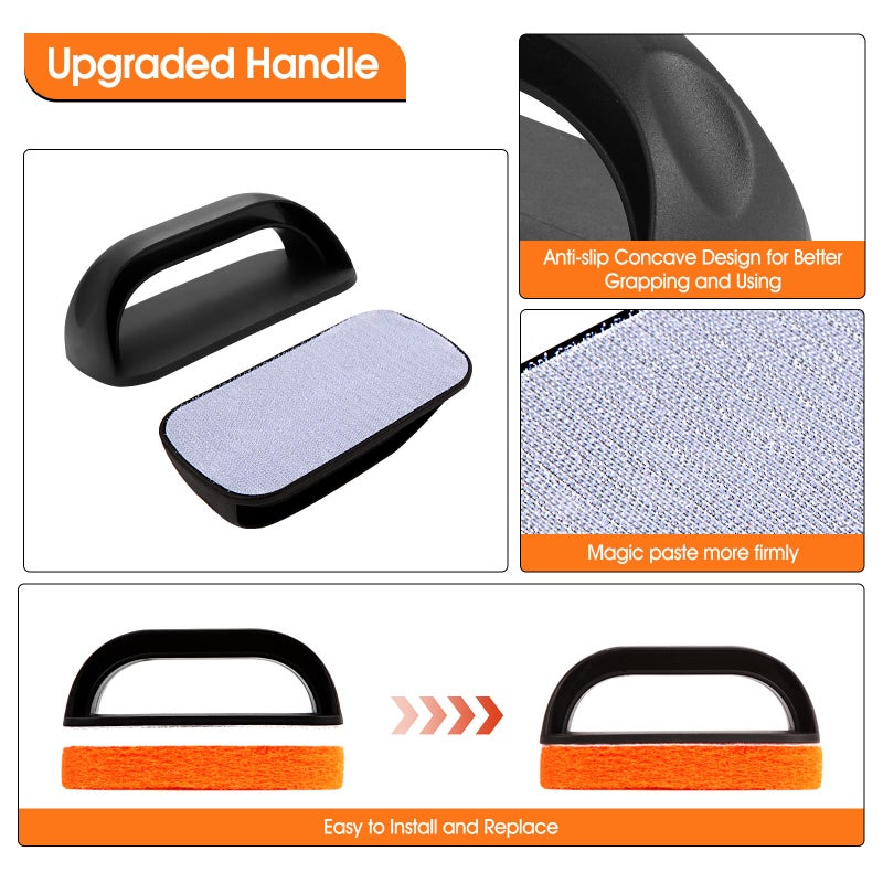 Upgraded 6-Piece Griddle Cleaning Kit for Blackstone, Flat Top Grill Cleaner Non-Scratch Scouring Pads for Kitchen - Heavy-Duty 5 Griddle Scrubber Pads with 1 Handle - Image 4