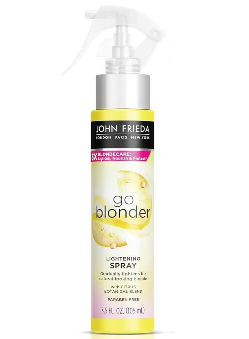 John Frieda بخاخ تفتيح الشعر Sheer Blonde Go Blonder، لتفتيح الشعر تدريجيًا، مع تقنية BlondMend من الحمضيات والبابونج، 3.5 أونصة - Image 2