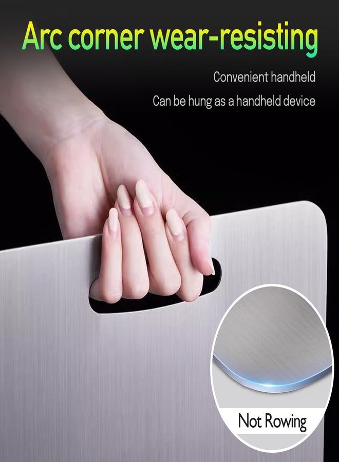 IGRARK Titanium Cutting Board, Cutting Boards For Kitchen, 2 Pack Double-Sided Food-Grade Titanium Cutting Board For Cutting Meats, Fruits And Vegetables - Image 3
