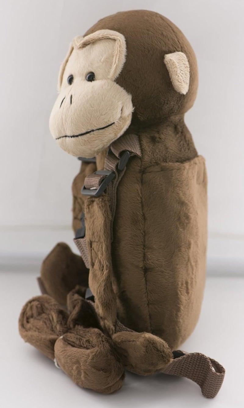 Berhapy 2 in 1 Clever Orangutan Toddler Backpack Harness with Safety Leash for Children's Walking - Image 3