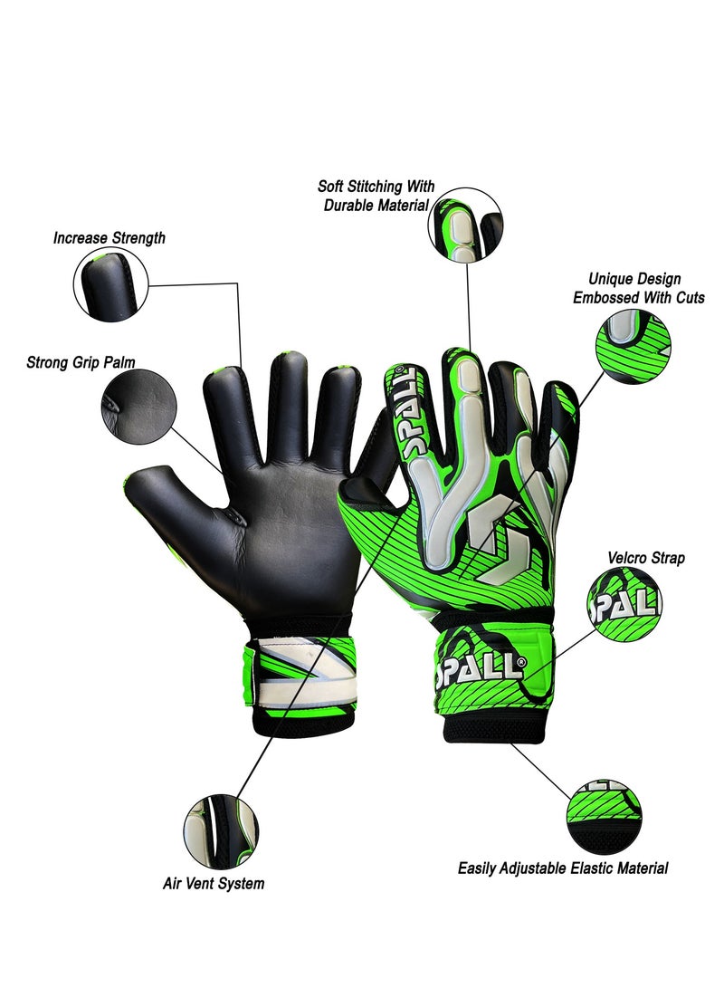 Spall Goalkeeper Gloves with Super Protection Finger Support, for Match and Training, Perfect for Men, Women, Adults, Kids, Teenagers - Image 2
