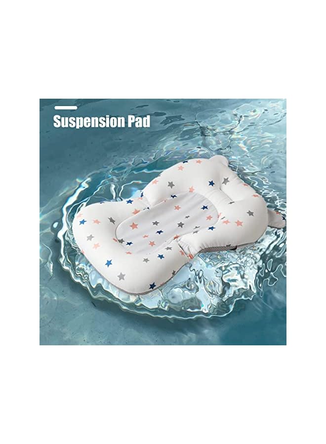 DMG TECH Baby Folding Bathtub Portable Collapsible Toddler Bath Tub With Baby Cushion Temperature Sensor Drain Hole And Bath For Newborn Infant Toddler Sitting Lying Large Safe Bathtub - Image 2