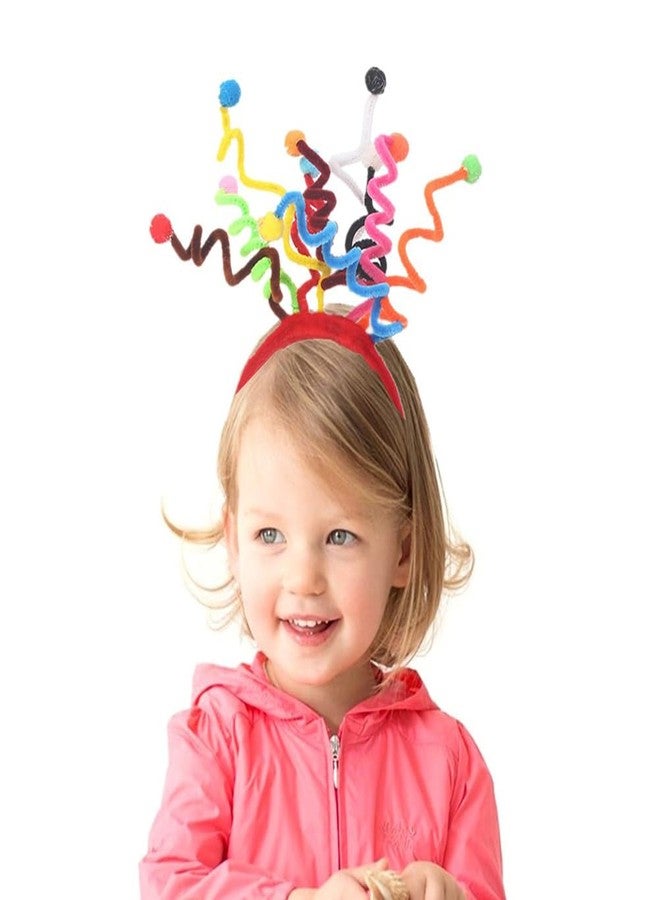 أموسفون عصابة رأس هوائي من Amosfun على شكل كرة صوفية، إكسسوارات شعر لحفلات الكرنفال، إكسسوارات أزياء حفلات الهالوين - Image 1