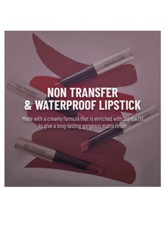 Swiss Beauty Swiss Beauty Non Transfer Waterproof Lipstick with Jojoba Seed Oil  Matte Finish  Long Lasting Highly Pigmented  Shade Bronze 3gm  - Image 3