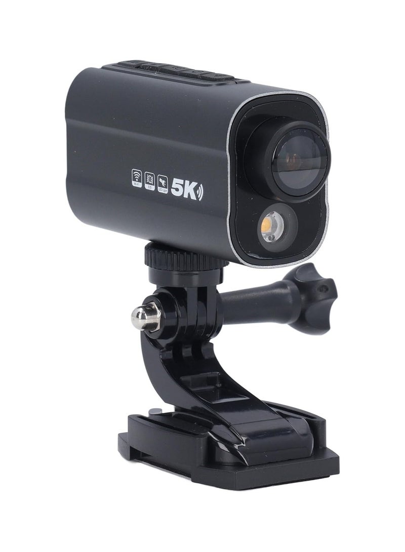 Generic 5K Action Camera, Anti-Shake Wi Fi Action Camera with Luminous Flashlight, Flashlight, 170° Wide Angle, Recording, 1000mAh Battery, Waterproof Vlog Camera for Motorcycle - Image 1