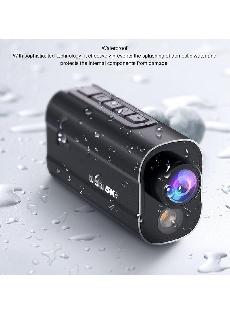 Generic 5K Action Camera, Anti-Shake Wi Fi Action Camera with Luminous Flashlight, Flashlight, 170° Wide Angle, Recording, 1000mAh Battery, Waterproof Vlog Camera for Motorcycle - Image 5