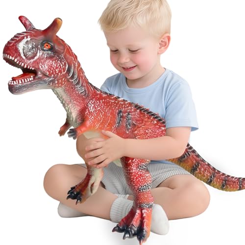 YONGJULE Big Carnotaurus 28 inch Dinosaur Toys for Kids 35 Large Inflatable Dinosaur Toys for Kids Toddler Party Favors Birthday Gifts for Boys Girls - Image 1