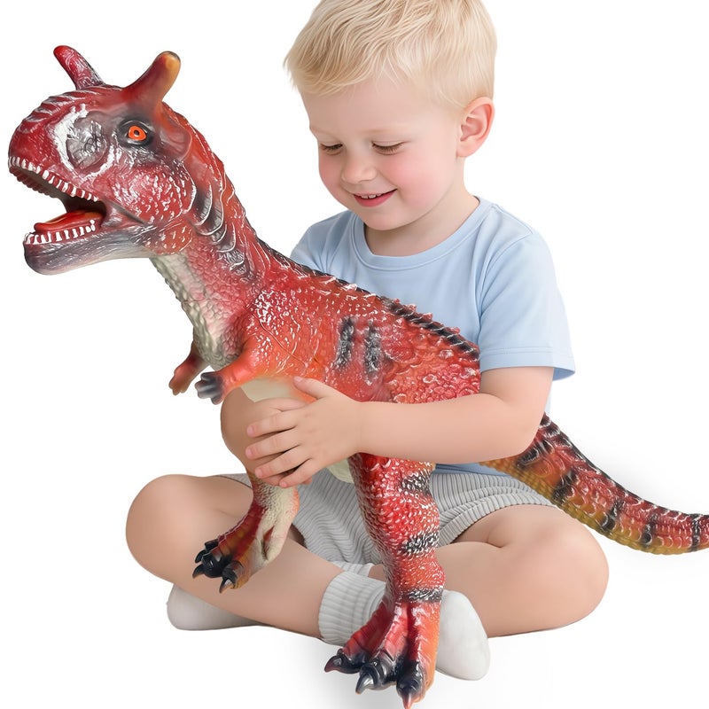 YONGJULE Big Carnotaurus 28 inch Dinosaur Toys for Kids 35 Large Inflatable Dinosaur Toys for Kids Toddler Party Favors Birthday Gifts for Boys Girls - Image 3